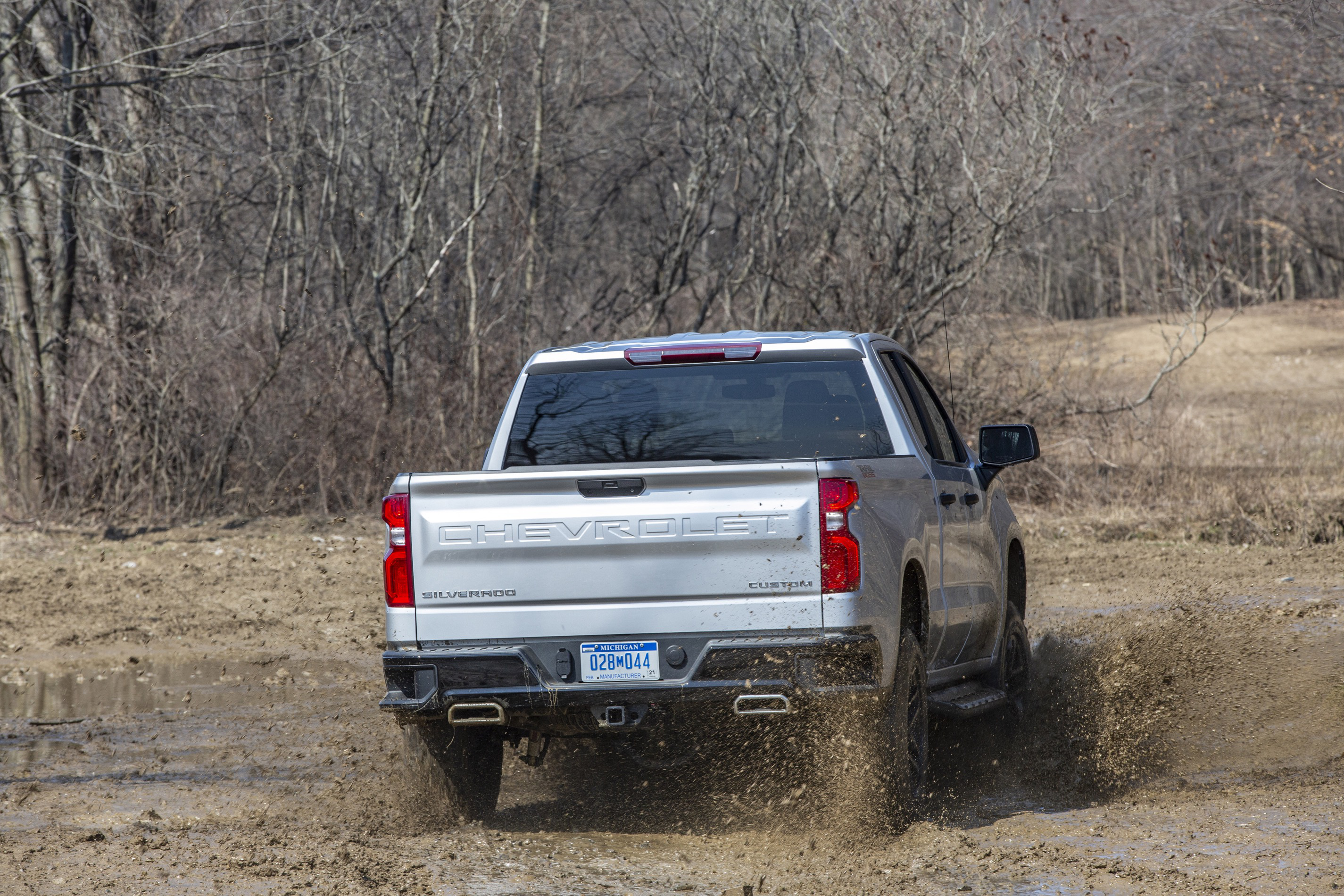 2020 Chevrolet Silverado Custom Trail Boss tailgate view