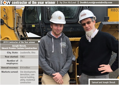 2019 contractor of the year winner joseph shrock