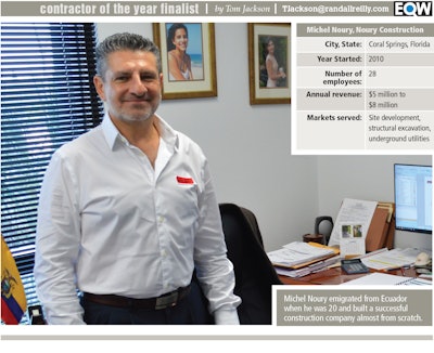 contractor of the year finalist Michel Noury