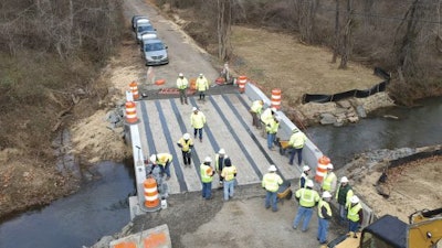 The Virginia Department of Transportation used Cor-Tuf in bridge installations to ensure they would retain high compressive strength and impact resistance for more than 75 years. Photo: Doug Darling/Cor-Tuf.