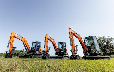 doosan mini excavators