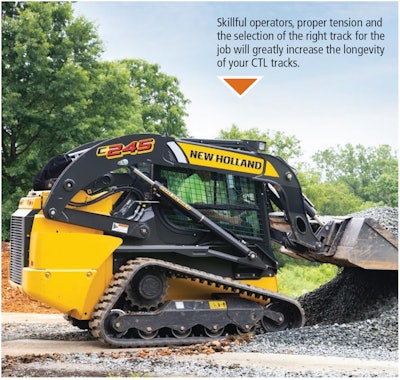 new holland c245 moving gravel