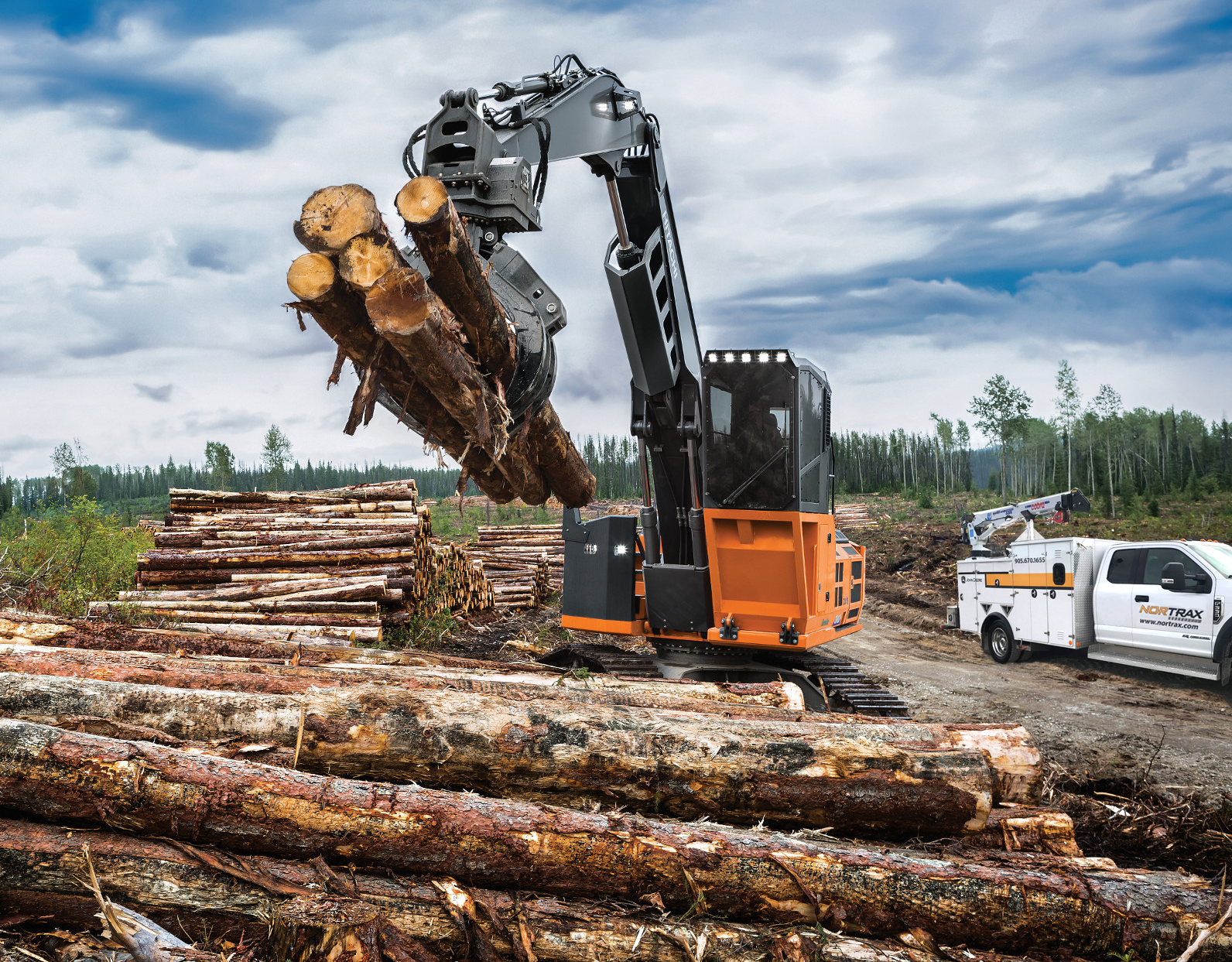 Nortrax Hitachi forestry