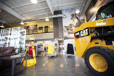 inside thompson machinery cat dealer