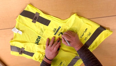 Women at Skanska gave feedback on design features they’d like to see for a safety vest.