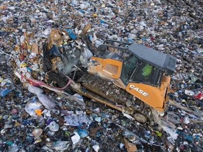 Case 2050M landfill dozer