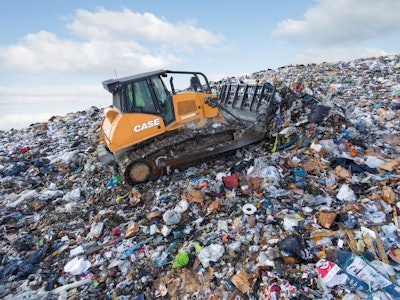 Case 2050M landfill dozer