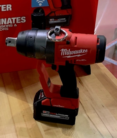 Presets on the High Torque Impact Wrench keep you from over-torqueing fasteners.