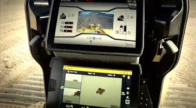 Cat’s touchscreen monitor stack on D6 dozer