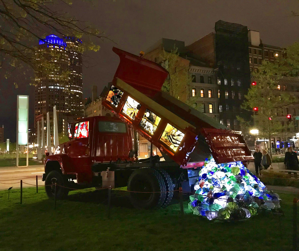 Boston art dump truck
