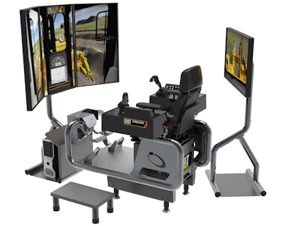 Caterpiller virtual reality simulator