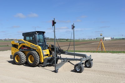 Grader With Laser