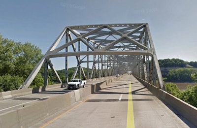 Google Earth screen shot of Interstate 70 bridge near Rocheport, Mo.