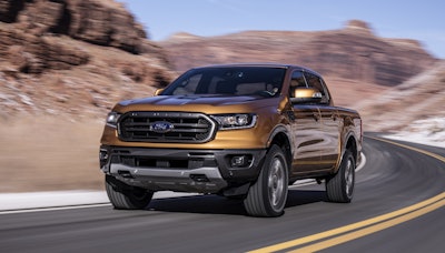 The 2019 Ford Ranger is powered by a 2.3-liter EcoBoost engine and class-exclusive 10-speed automatic transmission