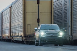 Electric Ford F-150 prototype towing 1 million pounds