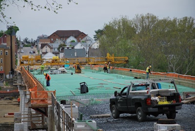 Work begins on the replacement of the Coplay-Northampton Bridge in 2017. Credit: Northampton County Bridge Division