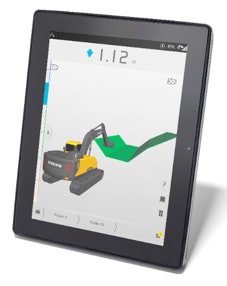 Dig Assist Start on the Volvo Co-Pilot display.