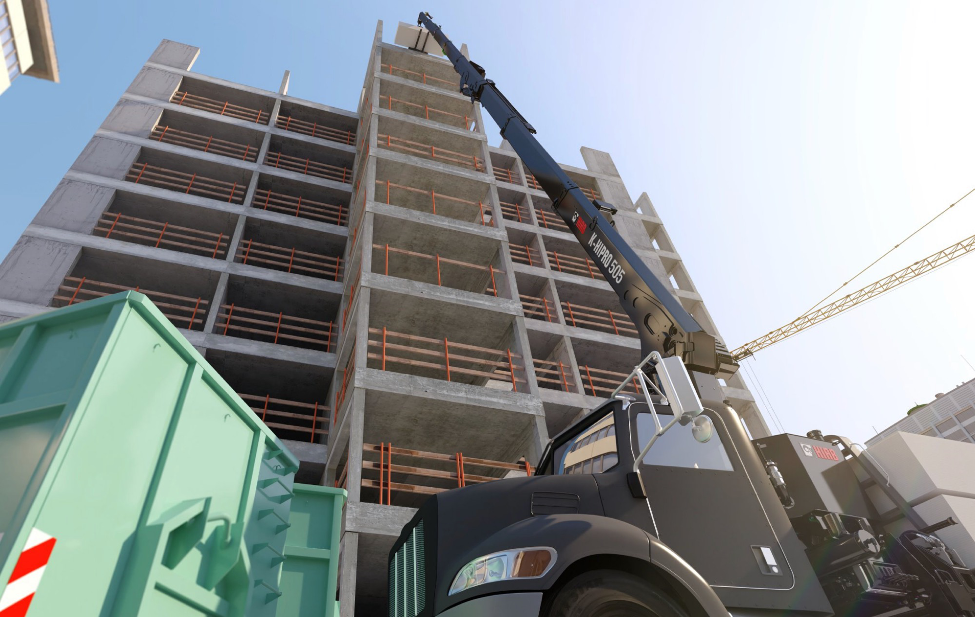 Hiab K-505 HiPRO drywall crane resize