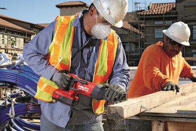 Hilti cordless SR 30-A36 reciprocating saw in use