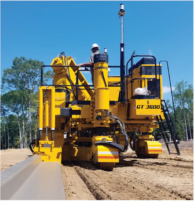 Stringline or stringless? Manufacturers of curb and gutter pavers let ...