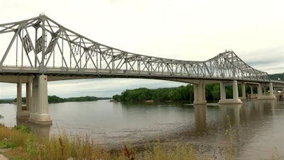 Historic Highway 43 bridge. Screen shot from WXOW video.