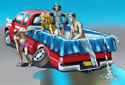 Truck Bed Swimming Pool Graphic