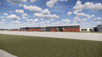 A rendering of Vermeer’s 500,000-square-foot Plant 7 will replace the two plants the company lost in last year’s tornado.