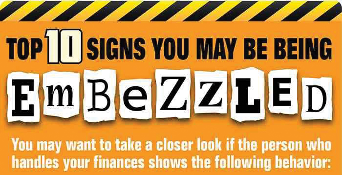 Signs you may be being embezzled