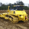 Komatsu D155AX-8 LGP with towing winch