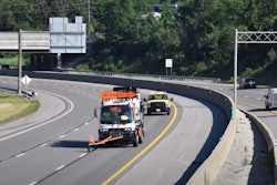 Ohio Turnpike striping road striping asphalt