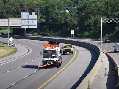 Screen shot from Ohio Turnpike video.