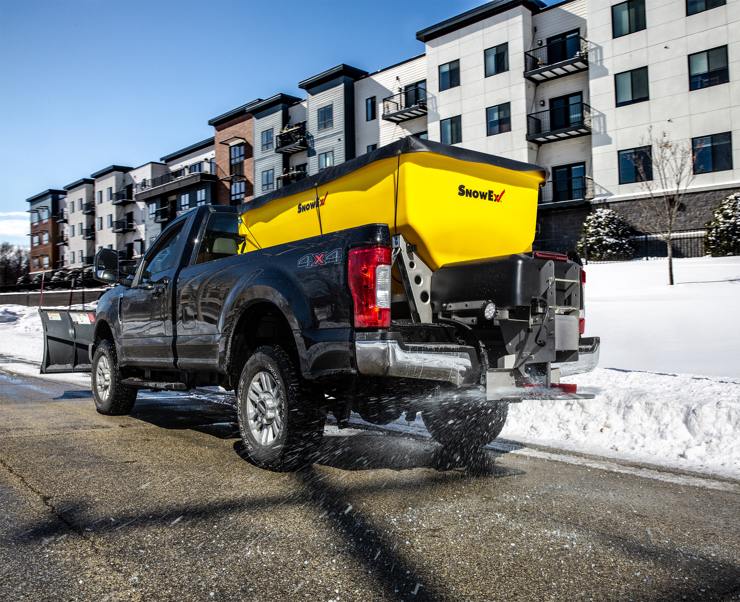 SnowEx HELIXX Poly hopper spreaders