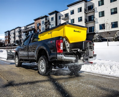 SnowEx HELIXX Poly hopper spreaders