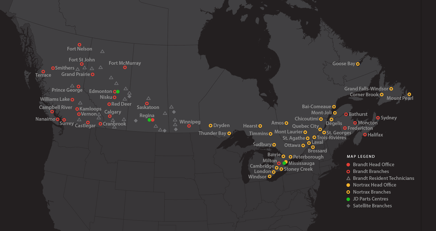 Brandt Group to buy Nortrax Canada, Nortrax Quebec, uniting all