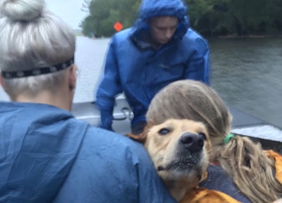 Texas game wardens rescue residents from flood waters. Photo: Texas Parks and Wildlife Department