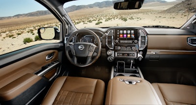 The Nissan TITAN full-size pickup undergoes an extensive redesign for the 2020 model year.