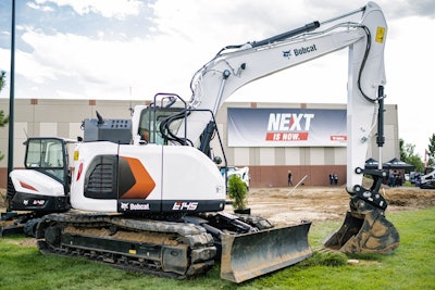 The new E145 is Bobcat’s largest excavator model yet. Photo: Wayne Grayson/Equipment World