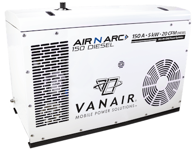 Vanair intros Air N Arc 150 Diesel all-in-one power system