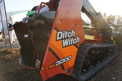 Steel plates were added to both sides of the Ditch Witch SK3000 to aid handling the 3,100-pound operating capacity.