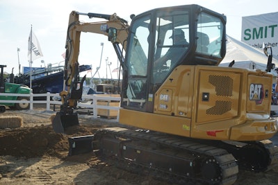 Cat 306 CR demonstration at ICUEE.