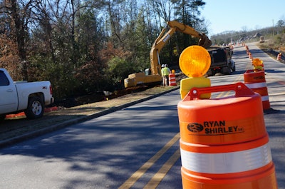 road construction work