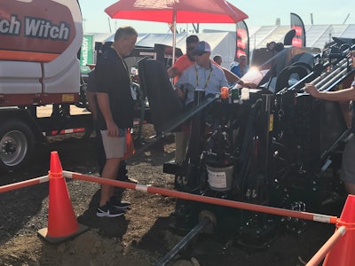 Attracting attention at ICUEE. Photo: Marcia Doyle/Equipment World