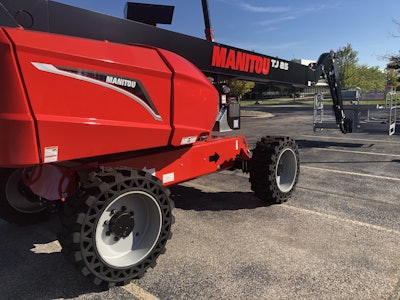 Recently introduced Manitou TJ 85 telescopic handler.