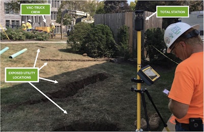 Potholing and surveying are important steps in Pepper Construction’s Underground Utility Damage Prevention program. Photo: Pepper Construction