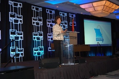 Sec. Elaine Chao announces new R.O.U.T.E.S. Initiative during AASHTO annual meeting.