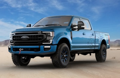 This new 2020 Ford F-250 Super Duty debuts in Tremor off-road trim with Black Appearance Package by Ford Accessories as the most capable four-wheel drive Super Duty ever.