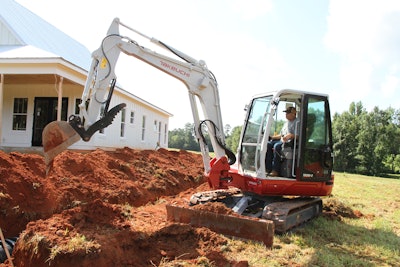 Also on display at the Takeuchi ConExpo booth: the TB250-2.