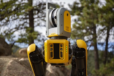 Spot keeps himself upright and stable using five pairs of stereo cameras around the body, an IMU (an inertial measurement unit) and force-control cells in the legs to figure out how much force to apply to the ground.