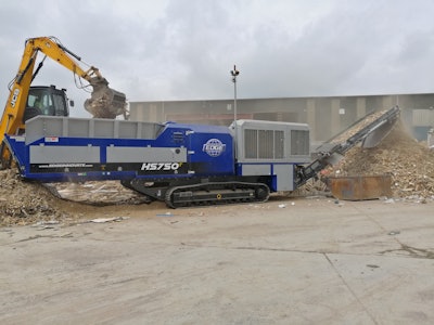 Edge Innovate HS750 high-capacity shredder.
