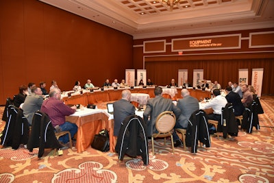 The roundtable discussion at the 2019 Equipment World Contractor of the Year event.